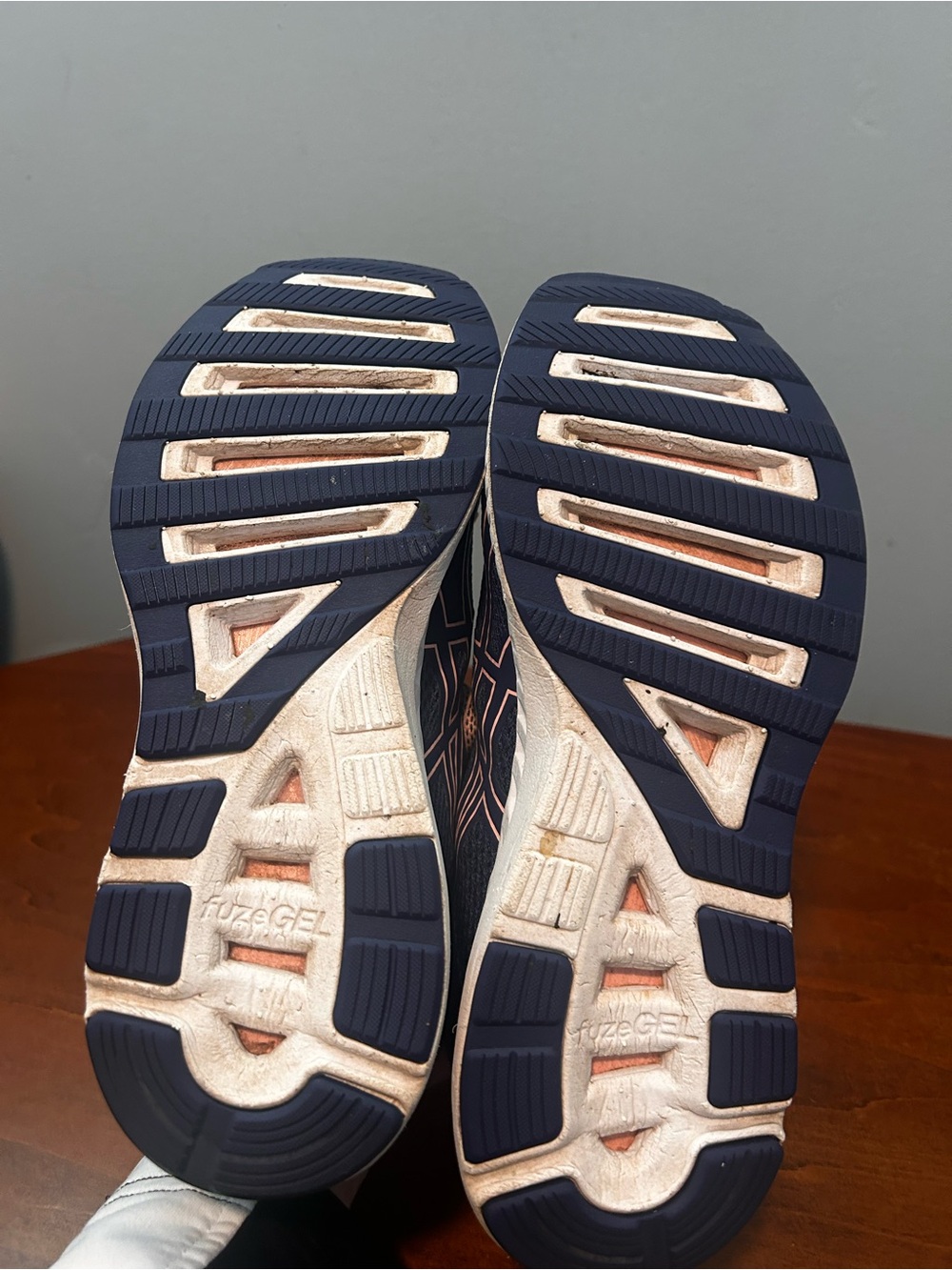 ASICS fuze x lyte gel ortholite and Blush and Navy Athletic Running Shoes size - Picture 11 of 15
